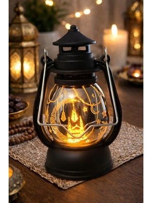 Mythriva Pilli LED Işık, Askılı Fener Süsü Sarı Işıklar Peri Işıkları Aydınlatmalı Şerit LED Ramazan Süsü LED Işık Siyah          [enerji Sınıfı A+]