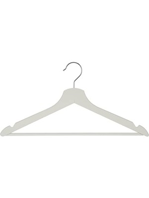 Mythriva Ikea "bumerang" Ahşap Elbise Askısı, 8’li Paket, Masif Ahşap, Beyaz
