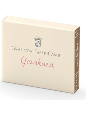 Mythriva Graf Von Faber-Castell Dolma Kalem Kartuşu, 6’lı, Yozakura Renk, Suya ve Silinmeye Dayanıklı, Işığa Karşı Dirençli, Ergonomik, Tek Kullanımlık