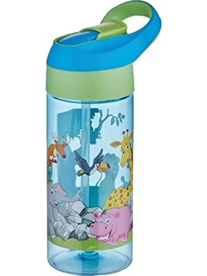 Mythriva Vagonlife Fiftyfifty 500ML Tritan Kalın Pipetli Çocuk Okul Su Matarası
