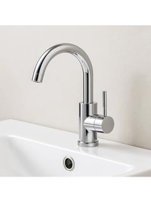 Mythriva Lavabo Bataryası, Çift Su Girişli, Paslanmaz Pirinç, 5 Yıl Garantili