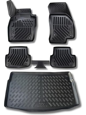 Mythriva Volkswagen Polo Paspas Bagaj Havuzu Set 2021 2026 Arası Uyumlu 3D Ultraflex Set