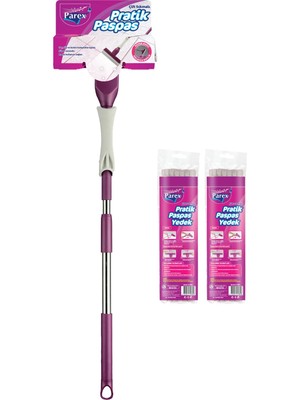 Mythriva Parex Pratik Paspas Çift Sıkmalı + 2'li Yedek Mop