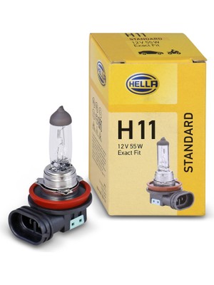 Mythriva Hella Ampul H11 Halojen PGJ19-2 12V Tek Telli Far ve Sis Mercedes Bmw Citroen Honda Opel Vw 8gh 008 358-121 - 8gh 008 358-121