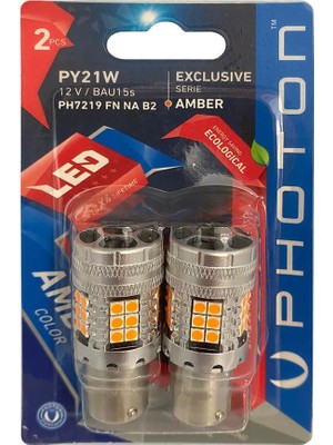 Mythriva Photon Ampul P21W 12V Amber Fanli Exclusive Serie (2'li Blister) Pht PH7219 Fn Na B2
