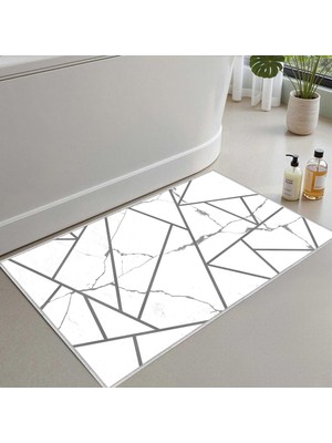 Mythriva Monnhein Banyo Paspası, Yumuşak Banyo Halısı, Kaymaz Dot Tabanlı, Su Emici, Makinede Yıkanabilir - 60 x 100 cm