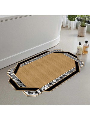 Mythriva Monnhein Banyo Paspası, Yumuşak Banyo Halısı, Kaymaz Dot Tabanlı, Su Emici, Makinede Yıkanabilir - 80 x 150 cm