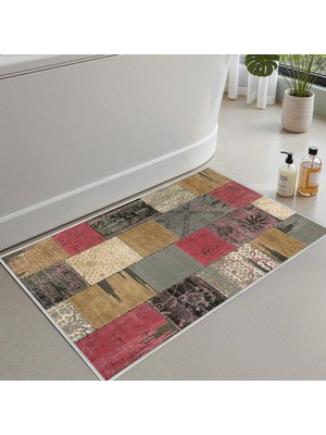 Mythriva Monnhein Banyo Paspası, Yumuşak Banyo Halısı, Kaymaz Dot Tabanlı, Su Emici, Makinede Yıkanabilir - 50 x 80 cm
