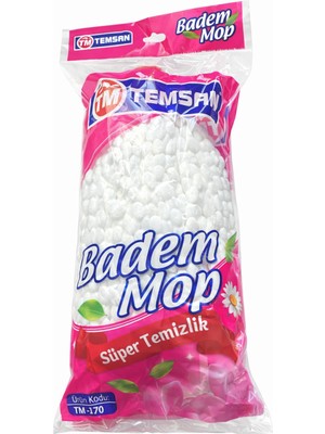 Mythriva Mop Yedek Başlık, Beyaz, Pamuk, Süper Temizlik, TM-170