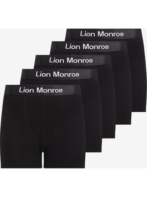 Lion Monroe Erkek Premium Penye Çok Renkli 5'li Esnek Boxer Paketi Hediye Kutulu - All Color