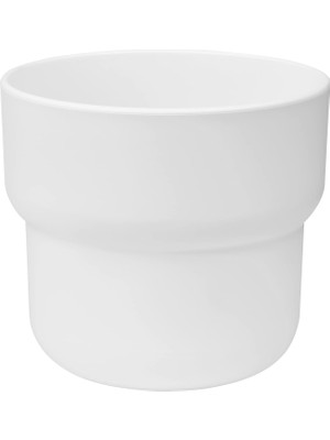 Mythriva Plastik Saksı, Beyaz, 9 Cm, Iç/dış Mekan