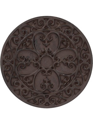 Mythriva Esschert Design Kaldırım Plakası, Bahçe Fayansı, Basamak Plakası, Teras Plakası, Motif Klasik, Yuvarlak, Yakl. Ø 30 cm x 1,2 cm Yükseklik