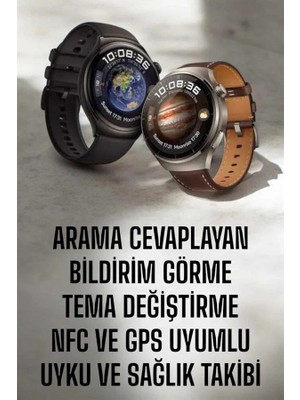 Genel Tedarik Akıllı Saat Sesli Görüşme, Nfc Uyumlu, Bildirim Görme ve Uyku ve Sağlık Takibi