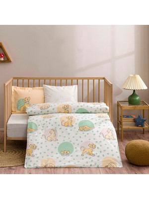 Mythriva Taç Lisanslı Disney Lion King Baby Pamuk Bebek Nevresim Takımı