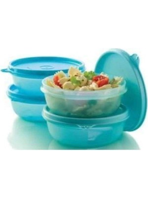Mythriva Tupperware Tuppperware Şeker Kaplar 4'lü Set Yeşil Renk