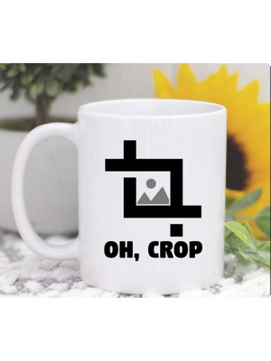 Mythriva “oh Crop” Fotoğrafçı Kahve Kupası, Fotoğrafçı Hediyeleri, Fotoğrafçı Kupası, Kamera ve Fotoğrafçılık Hediyesi