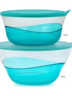 Mythriva Tupperware Damla Servis ve Saklama Kabı 2.3 Lt-4,6lt 2'li Set