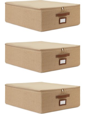 Mythriva Ocean Home Textile 3'lü Orta Boy Jüt Destekli Hurç Set 45 x 55 x 18 cm