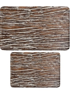 Mythriva Sevimli Tasarımlı Mikrofiber 2'li Takım Banyo Paspası, Kaymaz Taban, Makinede Yıkanabilir (40X60_50X80)