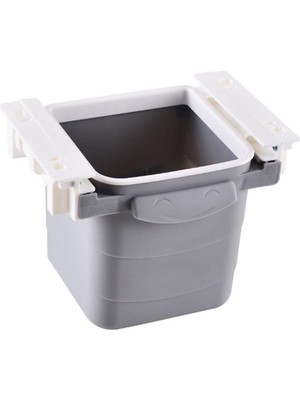 Mythriva Buffer® Mini Masa Çöp Kovası Plastik Tezgah Altı Geri Çekilebilir Yapışkanlı Görünmez Bölme Pratik