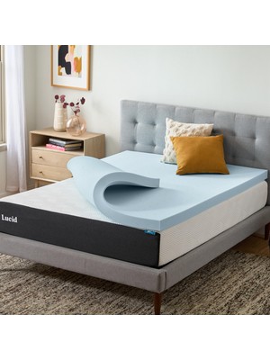 Mythriva Lucıd 7,62 cm Havalandırmalı Jel Hafızalı Köpük Yatak Üstü - King