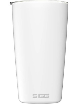 Mythriva Sıgg Neso Cup White Termos Kupa (0,4 L), Zararlı Madde Içermeyen ve Yalıtımlı Kahve Kupası, 18/8 Paslanmaz Çelikten Kahve Kupası, Seramik Pure Ceram Kaplamalı