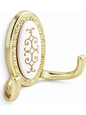 Mythriva BADEM10 Palmira Duvar Vestiyer Askısı Metal Dolap Elbise Havlu Askılığı Gold Askı Askılık