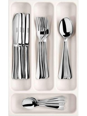 Mythriva Tescoma Flexispace 899410 Mutfak Gereçleri Için Çekmece Düzenleyici, Plastik, Beyaz, 37 x 22,2 x 4,5 cm
