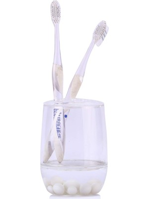 Mythriva Bosphorus Diş Fırçalık Beyaz Boncuklu Akrilik Model