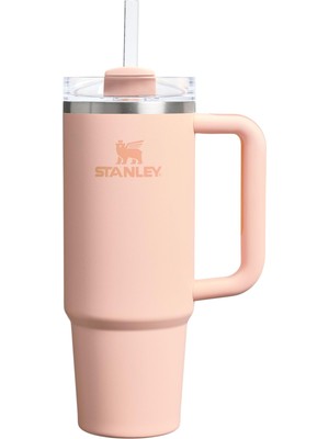 Mythriva Stanley Quencher H2.0 Flowstate Pipetli Termos Bardak 0.89 Litre - Pastel Turuncu (Orange Cream) | Paslanmaz Çelik