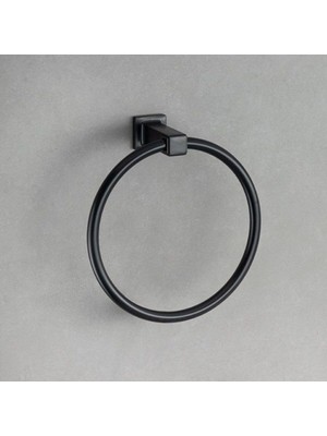 Mythriva System Q-Lıne Halka Havluluk Siyah Renk 202X73X190 mm