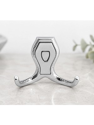 Mythriva BADEM10 Galata Askı Vestiyer Mobilya Duvar Askısı Metal Dolap Elbise Askılığı Krom - Krom Kapaklı Sağlam