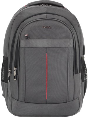 Mythriva Dada 01 Laptop Dizüstü Bilgisayar Çantası 14"-15,6" Inç Ortaokul Lise Üniversite Okul Çantası Unisex Gündelik Kadın Erkek Sırt Çantası USB Type-C Aparat Darbe Emici Koruma Su Geçirmez Kumaş (Antrasit)