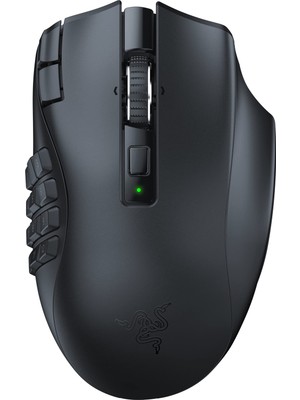 Mythriva Razer Naga V2 Hyperspeed - Ergonomik Kablosuz Mmo Oyun Faresi (19 Programlanabilir Düğme, Hyperspeed Kablosuz (2,4 Ghz), Bluetooth, 250 Saate Kadar, Focus Pro 30K Optik Sensör) Siyah