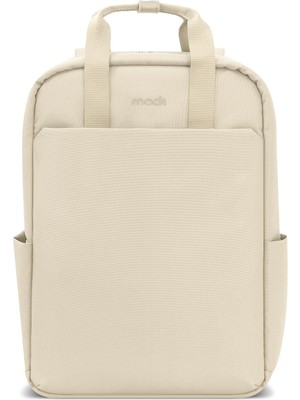 Mythriva Mack MCE-1524 Nova Eco Çevre Dostu Laptop Sırt Çantası 15.6 Inç, Ykk Fermuarlı Bilgisayar Sırt Çantası, Kadın ve Erkek Günlük Sırt Çantası, Okul ve Iş Sırt Çantası, Latte