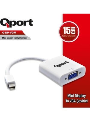 Mythriva Qport Q-Dp-Vgm Mini Dışplay Porttan VGA Ya Çevirici