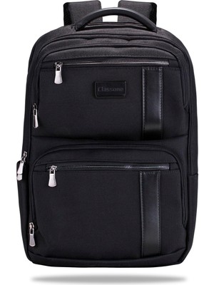 Mythriva Classone BP-BS100 Business Vıp B1 - Serisi 15.6 Inch Uyumlu Wtx Pro Su Geçirmez Kumaş Laptop Sırt Çantası -Siyah