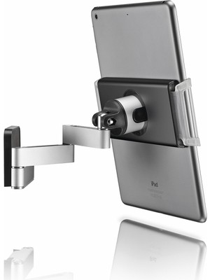 Mythriva Vogel's Tms 1030 Döndürülebilir Tablet Duvar Askısı, 180 Dereceye Kadar Döndürülebilir (Sol/sağ), 15 Dereceye Kadar Eğilebilir, Ipad ve Samsung Galaxy Tab Için De Uygundur, Siyah, Alüminyum