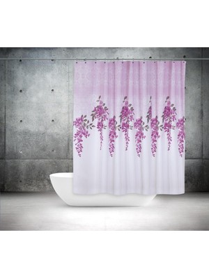 Mythriva Zethome Tropik Banyo Duş Perdesi 7359 Çift Kanat 2X120X200