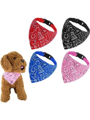 Mythriva Bolivia's Köpek Bandanası, 4'lü Set Yumuşak ve Konforlu Pamuk Kumaş, Ayarlanabilir Tasarım, Kız ve Erkek Köpekler Için Şık Aksesuar, Günlük Kullanım ve Özel Günler Için, Tüm Boyutlara Uygun