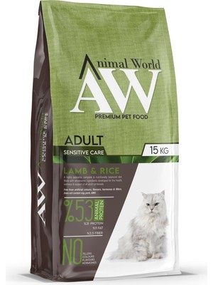 Mythriva Animal World Kuzu Etli Yetişkin Kedi Maması 15 kg