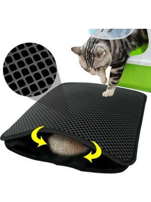 Mythriva VP-5614 Pet Pretty Kedi Tuvalet Paspası Siyah