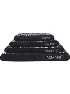 Mythriva M-Pets Urbanstyle Contempo Cushıon Yatak Black&white (M) 80X55X9CM