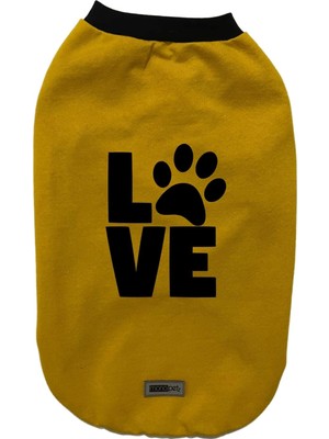 Mythriva Monopetz Yeni Sezon Köpek ve Kedi Kıyafeti - Hardal Love L Beden