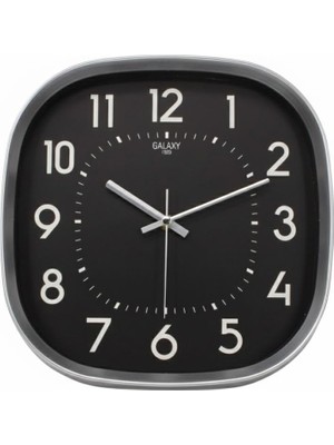 Mythriva Galaxy Premium Serisi Abs Kasa Duvar Saati Oval 30 cm Gri Renkli Modern Kadran