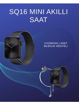 Genel Tedarik Sq-16 Mini Series 10 Akıllı Saat | Spor Modları, Bildirim ve Müzik Kontrolü