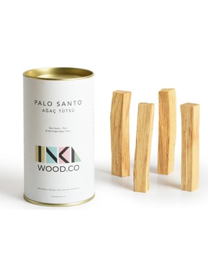 Mythriva Inka Wood.co Palo Santo Ağaç Tütsü 4 Adet | 40GR – Peru Negatif Enerjiyi Uzaklaştırın - Rahatlatıcı ve Meditasyon Için