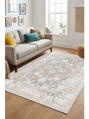 Mythriva Monnhein Vizon Halı 0623 - Yıkanabilir, Kaymaz Taban, Dijital Baskılı, Leke Tutmaz, Ince Hav, Modern Salon, Oturma Odası, Yatak Odası ve Mutfak Için Dekoratif Halı