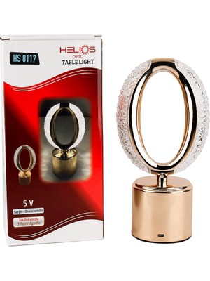 Mythriva Helios Opto Şarjlı Dimlenebilir Üç Fonksiyonlu Dekoratif Masa Lambası Hs 8117