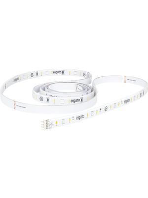 Mythriva Elgato Light Strip Ek/uzatma Işık Şeridi, Rgbww Led, 16M Renk ve Sıcaklık Ayarlı Ekstra Beyaz Led, 2000 Lümen, Mobil&windows&mac Uygulamaları ve Stream Deck ile Kontrol Edilebilir (10LAE9901)